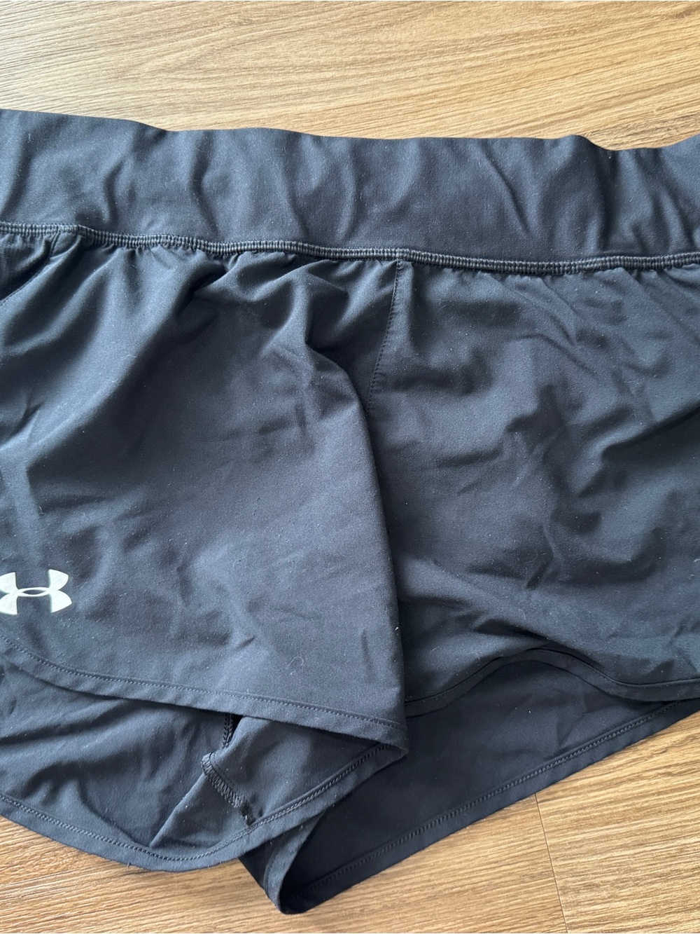 Under Armour Black Athletic Running Shorts with Liner